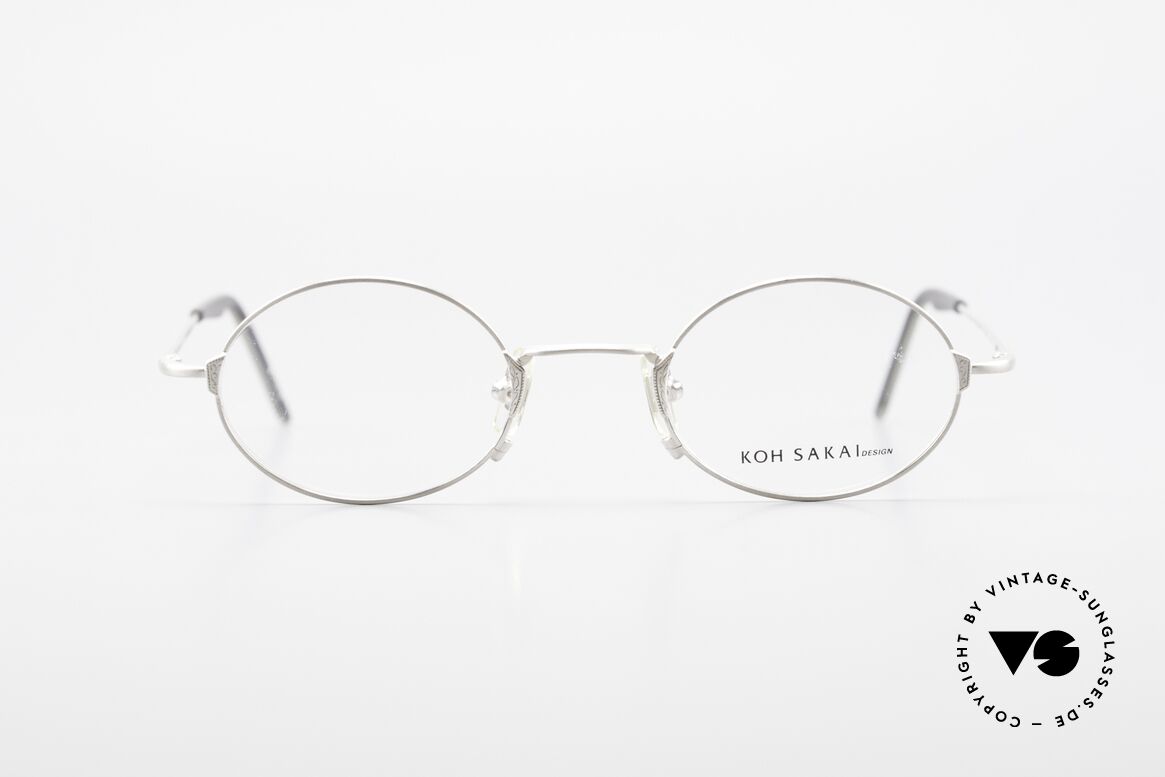 Koh Sakai KS9711 Kleine Ovale Brille mit Clip, Größe: small, Passend für Herren und Damen