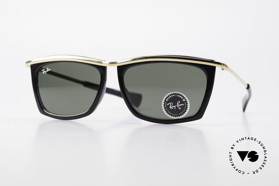 Ray Ban Olympian II Sonnenbrille 80er Eckig, Unisex-Modell der RAY-BAN Olympian Collection, Passend für Herren und Damen