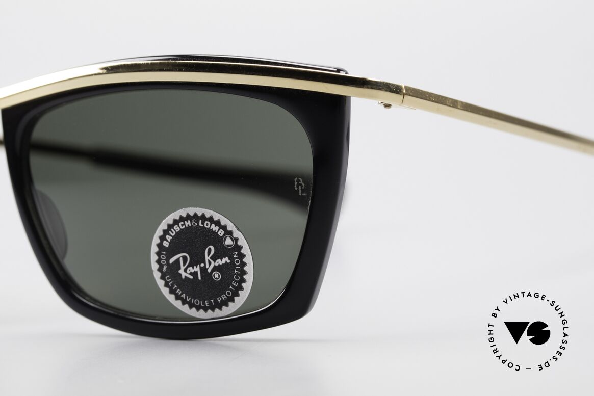 Ray Ban Olympian II Sonnenbrille 80er Eckig, ungetragen (wie alle unsere Ray Ban USA-Brillen), Passend für Herren und Damen