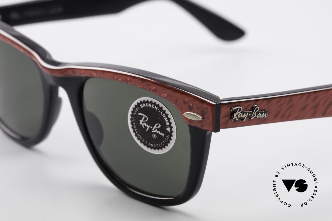 Ray Ban Wayfarer XS Kleine B&L USA Sonnenbrille, mit legendären B&L G15 Qualitätsgläser; 100% UV, Passend für Herren und Damen