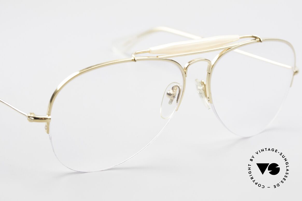 Ray Ban Balfast 810 Gold Doublé Vintage Brille Alt, 1/30 des Rahmens sind 10k Gold - wahre Top Qualität, Passend für Herren