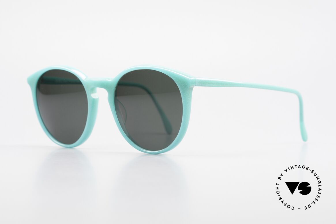 Alain Mikli 901 / 079 80er Panto Brille Green Pearl, grandiose Rahmenfarbe glänzt wie eine grüne Perle, Passend für Herren und Damen