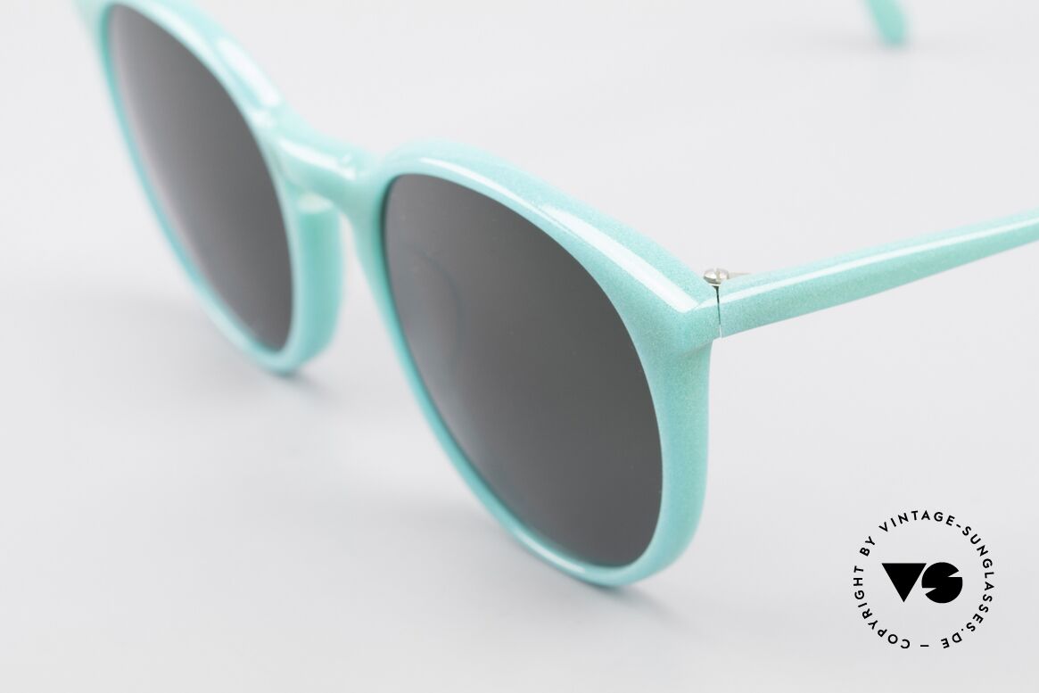 Alain Mikli 901 / 079 80er Panto Brille Green Pearl, dunkelgrüne Gläser (100% UV); S-M Größe (125mm), Passend für Herren und Damen