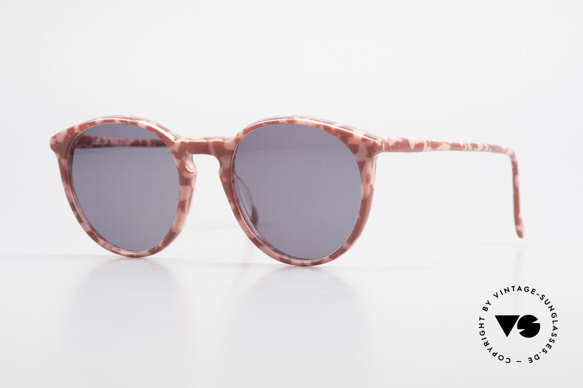 Alain Mikli 901 / 172 Sonnenbrille Rot Pink Marmor, elegante ALAIN MIKLI Paris Designer-Sonnenbrille, Passend für Damen