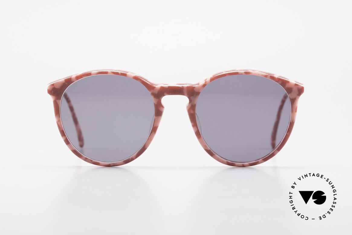 Alain Mikli 901 / 172 Sonnenbrille Rot Pink Marmor, mehr 'klassisch' geht nicht (bekannte Panto-Form), Passend für Damen