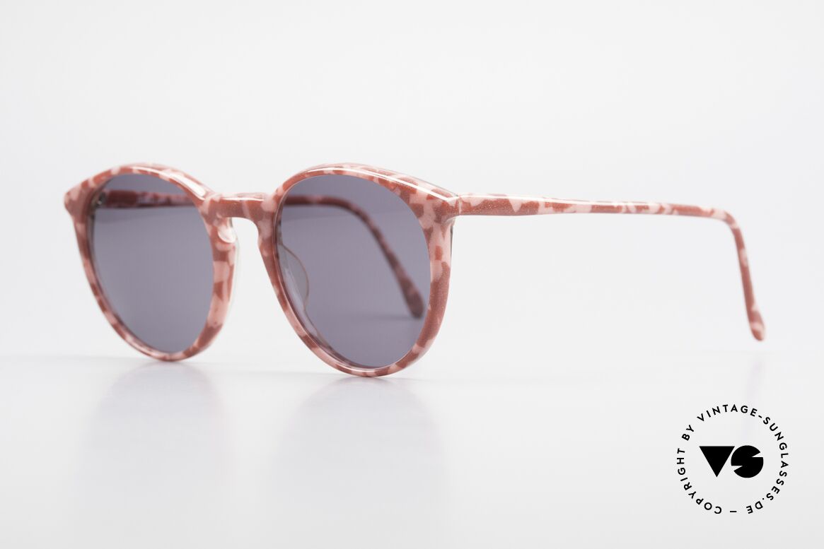 Alain Mikli 901 / 172 Sonnenbrille Rot Pink Marmor, grandioses Rahmenmuster: weinrot/pink marmoriert, Passend für Damen