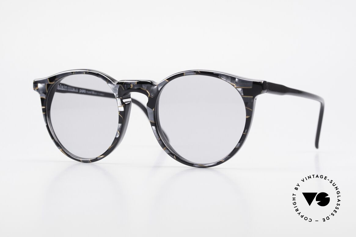 Alain Mikli 034 / 889 Designer Panto Vintage Brille, zeitlose Alain MIKLI Paris Designer-Sonnenbrille, Passend für Herren und Damen
