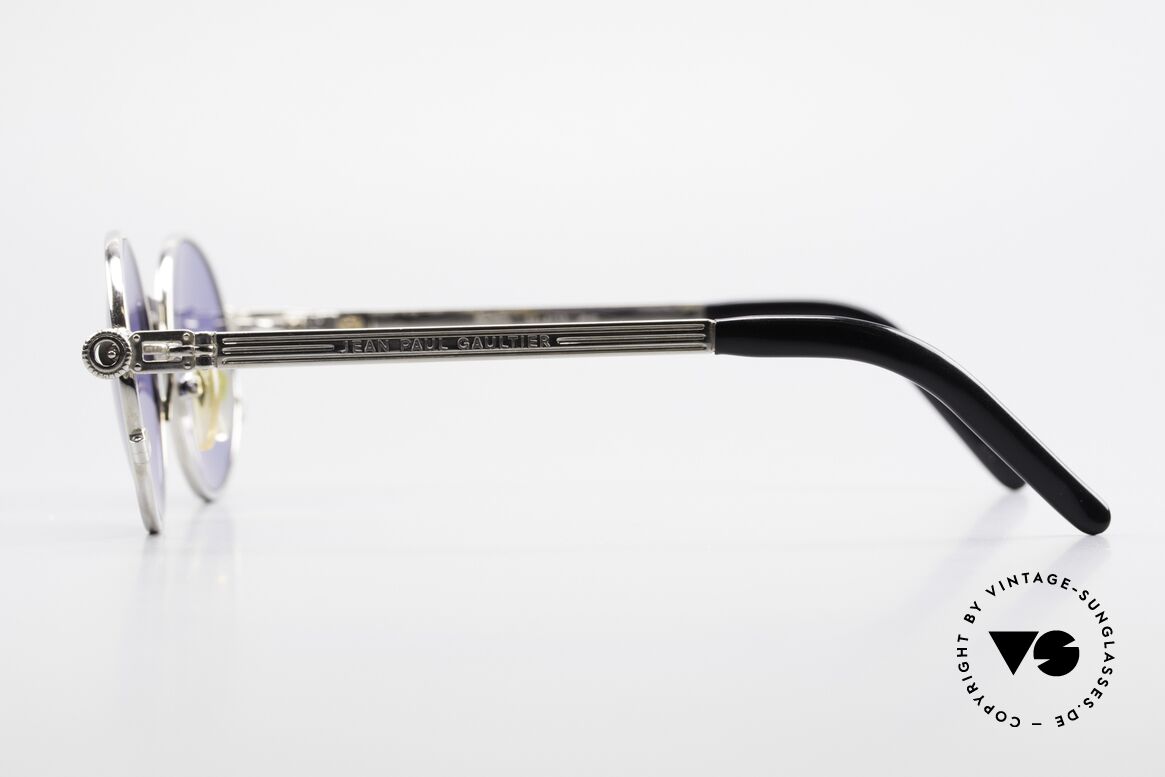 Jean Paul Gaultier 56-4178 Runde Industrial Vintage Brille, extrem selten & inzwischen von einigen Promis getragen, Passend für Herren
