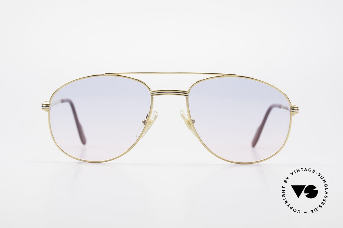 Cartier Driver Sonnengläser Babyblau Pink, edle vintage Cartier Herrenbrille aus den frühen 90ern, Passend für Herren
