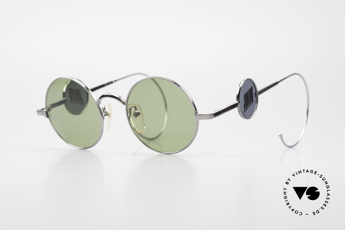 Jean Paul Gaultier 58-0103 4Scheiben Design Seitenblenden, äußerst kreative vintage Sonnenbrille von J.P. Gaultier, Passend für Herren und Damen