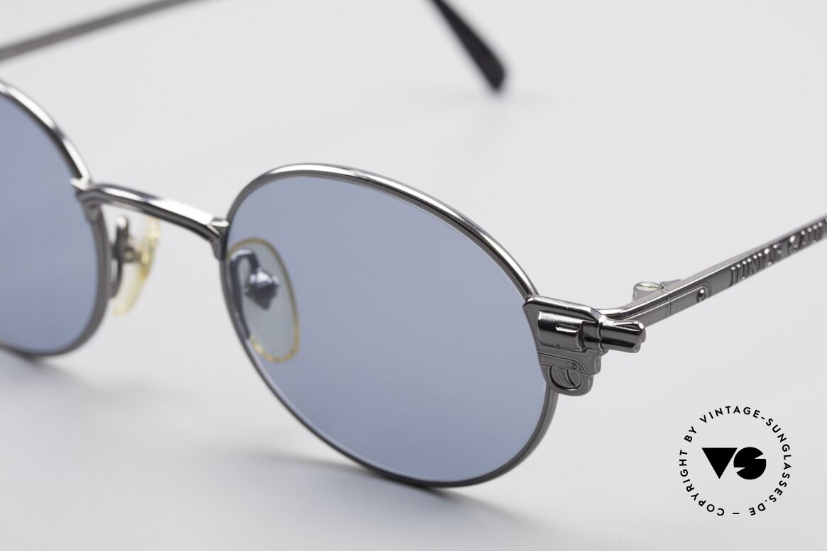 Jean Paul Gaultier 58-4174 Pistolen Sonnenbrille Panto, unbenutzt (wie alle unsere vintage Designer-Modelle), Passend für Herren