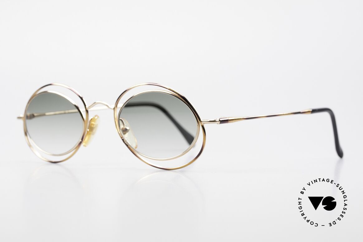 Casanova LC16 Zauberhafte Sonnenbrille, grandioses Rahmenmuster in gold, bronze / schildpatt, Passend für Damen