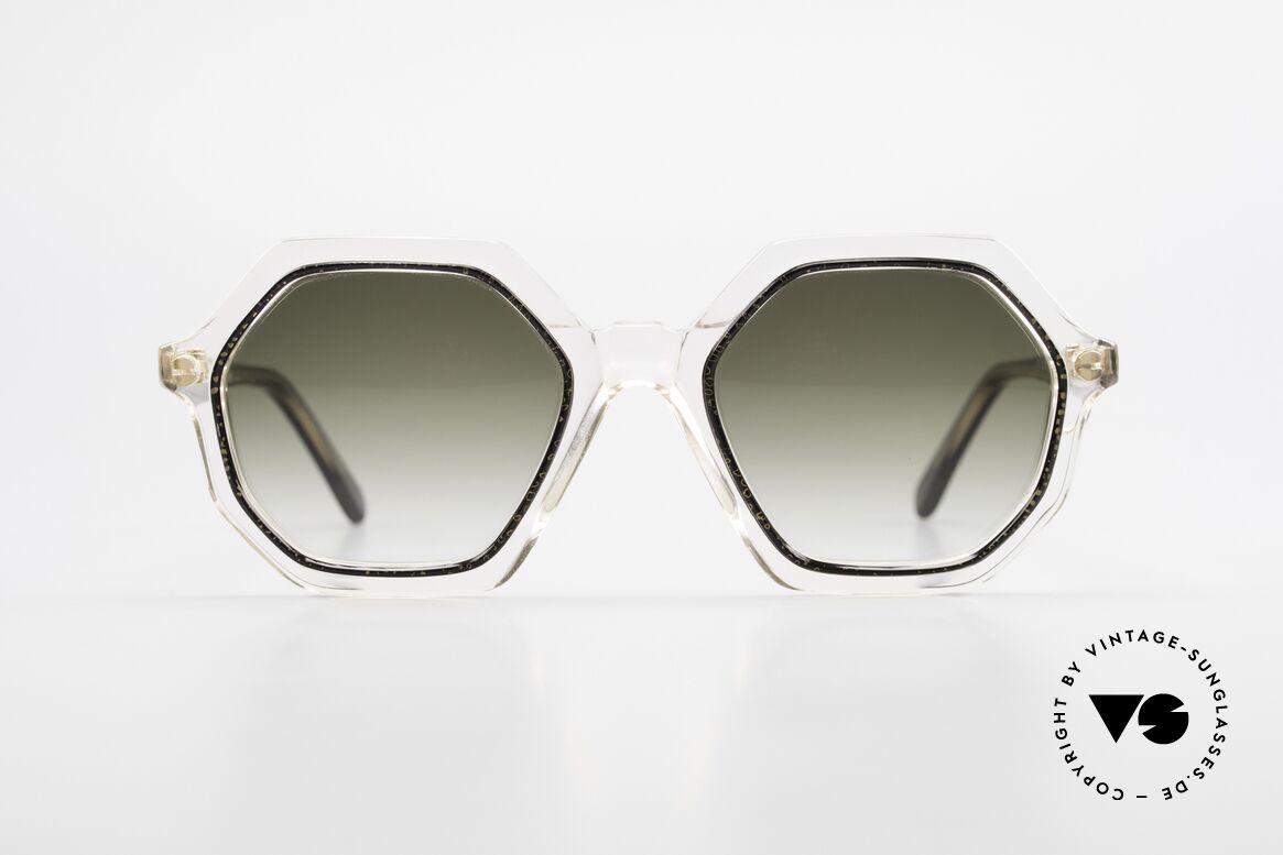 Sonia Rykiel SR46 727 70er Sonnenbrille Achteckig, ackteckige Sonia Rykiel Designersonnenbrille der 70er, Passend für Damen