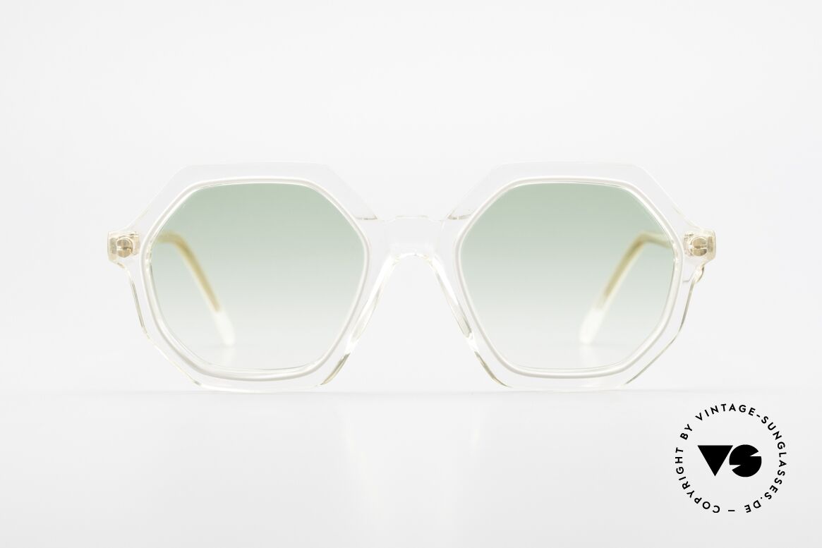 Sonia Rykiel SR46 444 Achteckige Sonnenbrille 70er, ackteckige Sonia Rykiel Designersonnenbrille der 70er, Passend für Damen