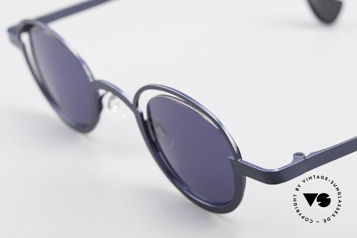 Theo Belgium Dozy Slim 90er Unisex Sonnenbrille, außergewöhnliches Designer-Stück ("Dozy Slim" ;-), Passend für Herren und Damen