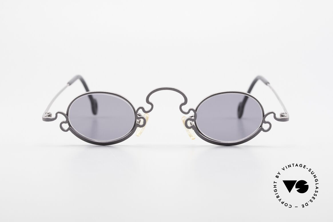 Theo Belgium Puzzle Spaghetti Sonnenbrille 90er, in 1989 gegründet als 'ANTI MAINSTREAM' Brillenmode, Passend für Damen