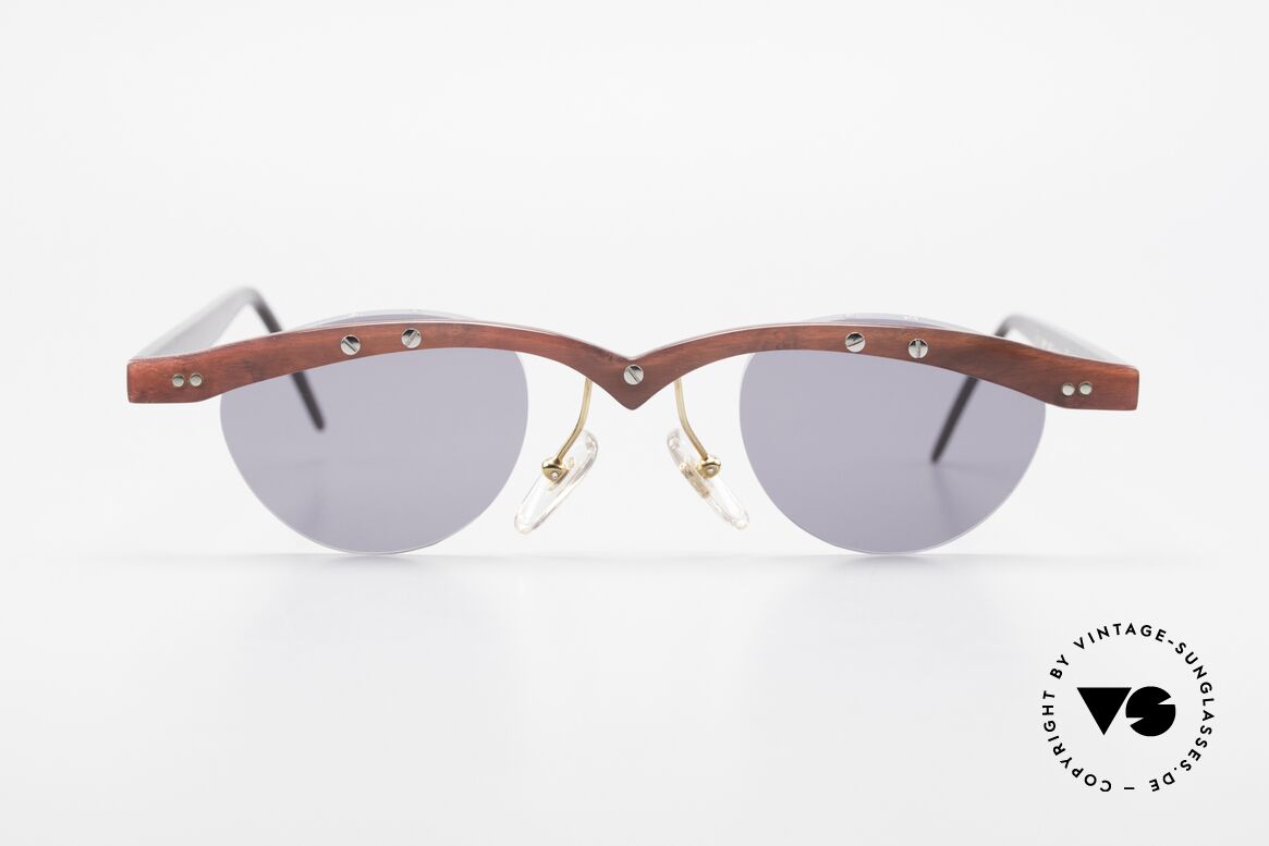 Theo Belgium Gamma Büffelhorn Sonnenbrille 90er, in 1989 gegründet als 'ANTI MAINSTREAM' Brillenmode, Passend für Herren und Damen