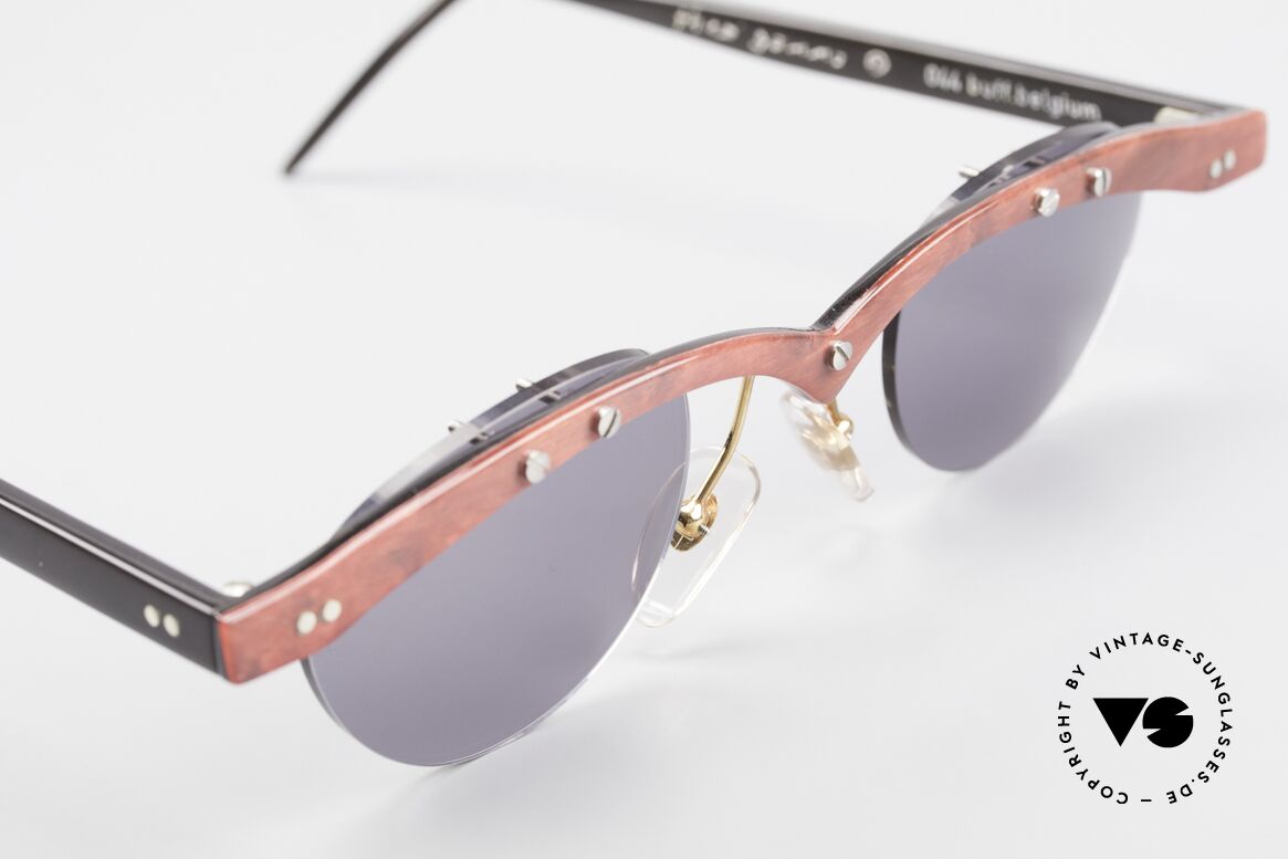 Theo Belgium Gamma Büffelhorn Sonnenbrille 90er, ungetragenes Theo-Einzelstück für die, die sich trauen ;), Passend für Herren und Damen