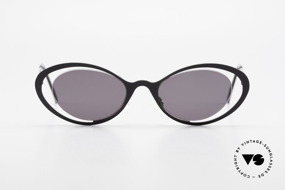 Theo Belgium LuLu Randlose Cateye Sonnenbrille, grandiose vintage Theo Belgium Sonnenbrille v. 1997, Passend für Damen