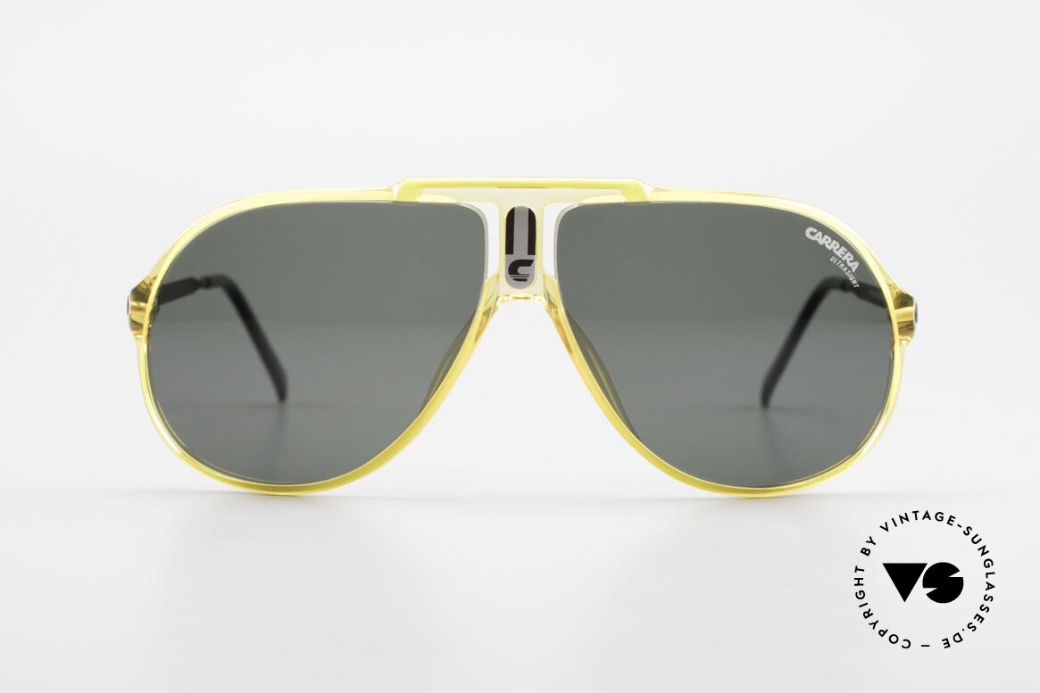 Carrera 5590 Brille 3 Paar Wechselgläser, einfach geniale 80er vintage Sonnenbrille von Carrera, Passend für Herren