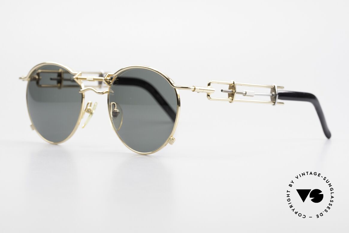 Jean Paul Gaultier 56-0174 Steampunk Sonnenbrille 2Pac, Kultobjekt, auch gerne als 'Steampunk-Brille' bezeichnet, Passend für Herren und Damen
