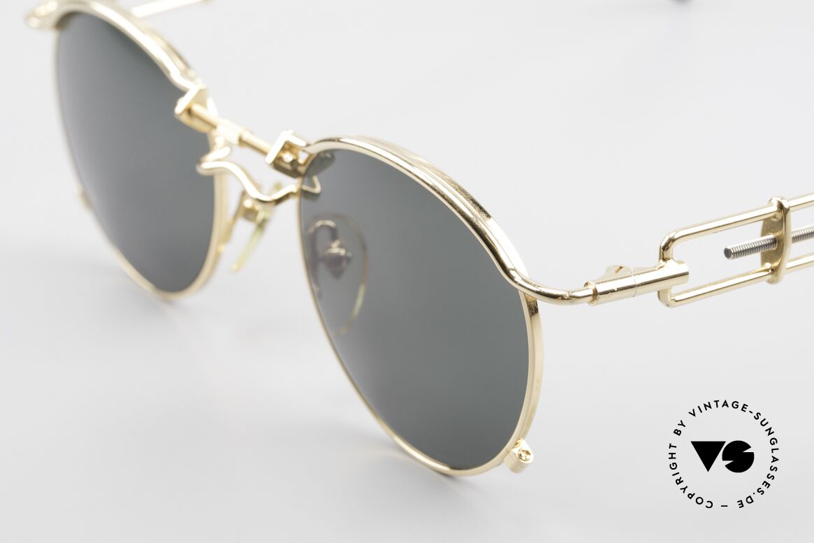 Jean Paul Gaultier 56-0174 Steampunk Sonnenbrille 2Pac, ungetragenes Einzelstück inkl. original J.P. Gaultier Etui, Passend für Herren und Damen