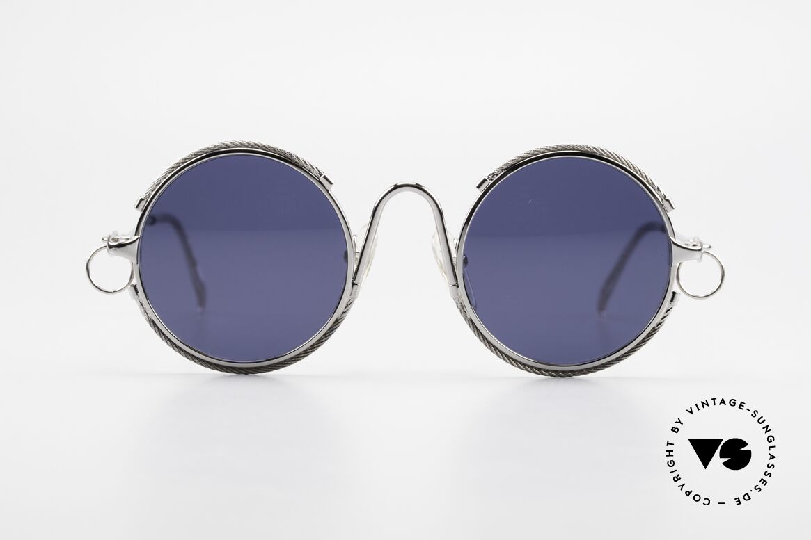 Jean Paul Gaultier 56-0176 Rihanna Piercing Sonnenbrille, mit Piercings an den Bügeln (typische für die 90er), Passend für Herren und Damen