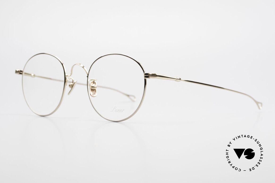 Lunor V 111 Stilvolle Pantobrille Vergoldet, Modell V111: vergoldete (GP) Pantobrille für Herren, Passend für Herren