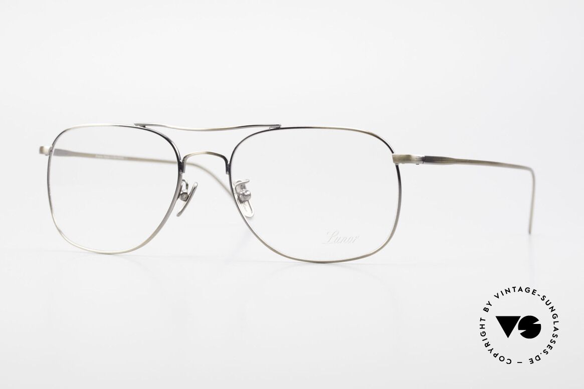 Lunor Aviator II P4 AG Stilvolle Brillenfassung Men, LUNOR = ehrliches Handwerk mit Liebe zum Detail, Passend für Herren