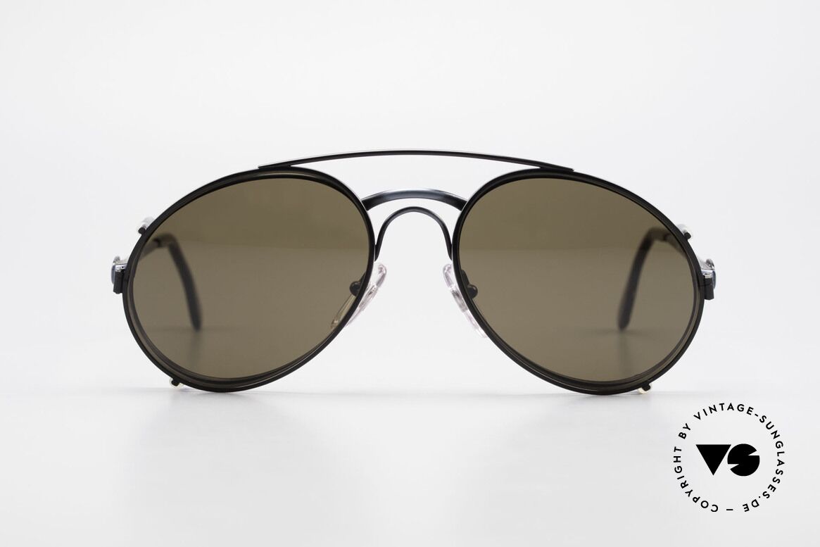 Bugatti 03328 Herrensonnenbrille Clip On, klassische BUGATTI vintage Sonnenbrille von 1989, Passend für Herren