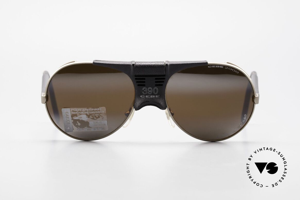 Cebe 390 Walter Cecchinel Sportbrille, vintage Cebe Sportbrille für extreme Wetterbedingungen, Passend für Herren und Damen
