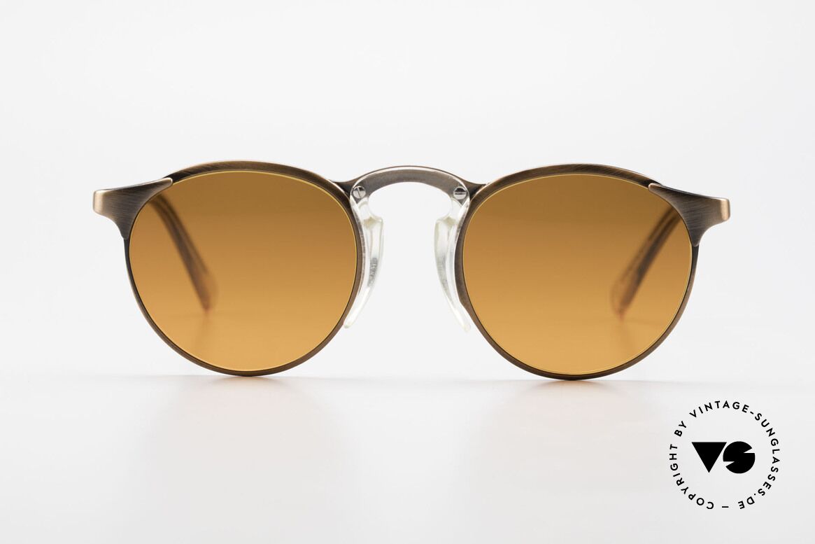 Jean Paul Gaultier 57-0174 90er JPG Panto Sonnenbrille, klassische Pantoform veredelt als Designerstück, Passend für Herren