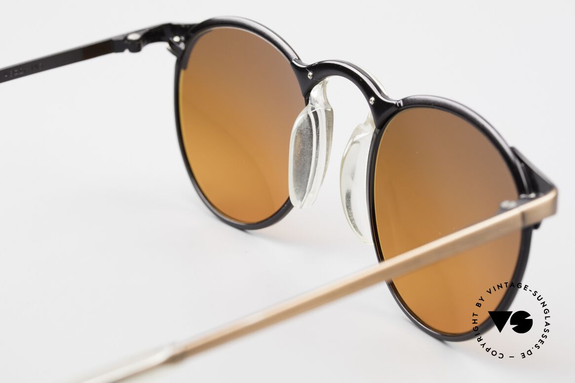 Jean Paul Gaultier 57-0174 90er JPG Panto Sonnenbrille, Fassung (Gr. 48-21) kann beliebig verglast werden, Passend für Herren