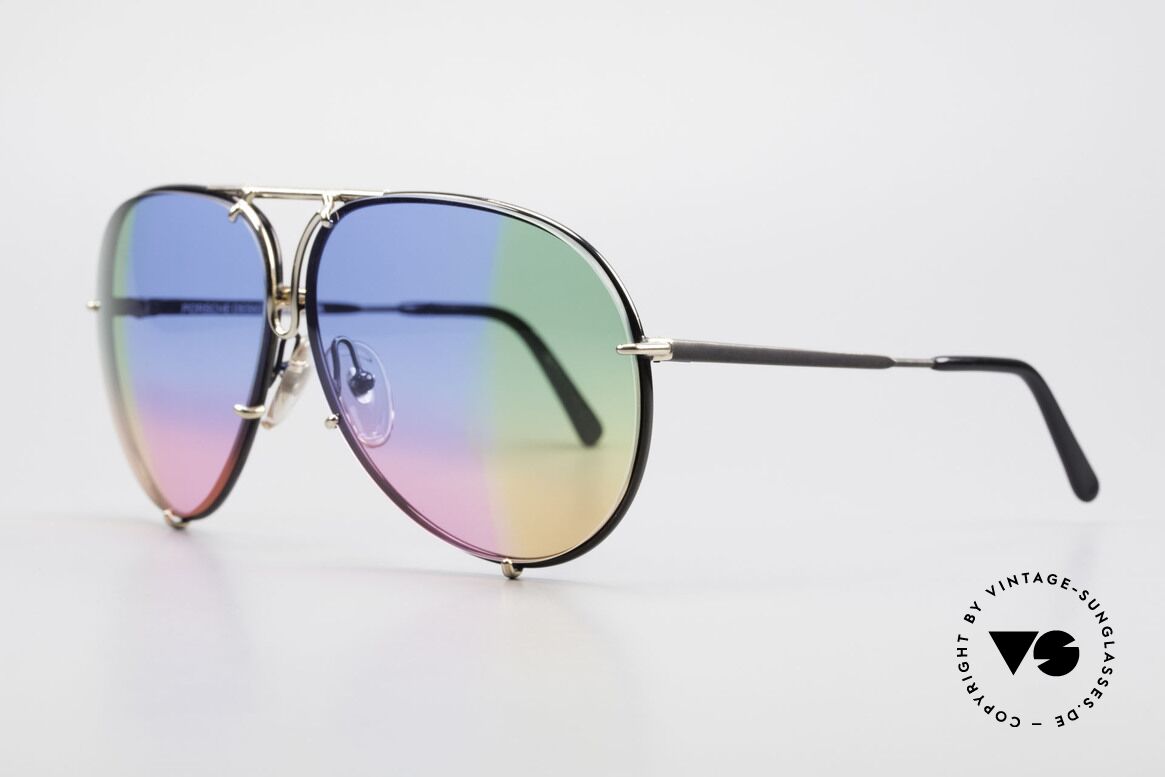 Porsche 5623 Vintage Unikat 4Fach Verlauf, EINZELSTÜCK! 4fach-Verlauf: blau/grün/pink/orange, Passend für Herren und Damen