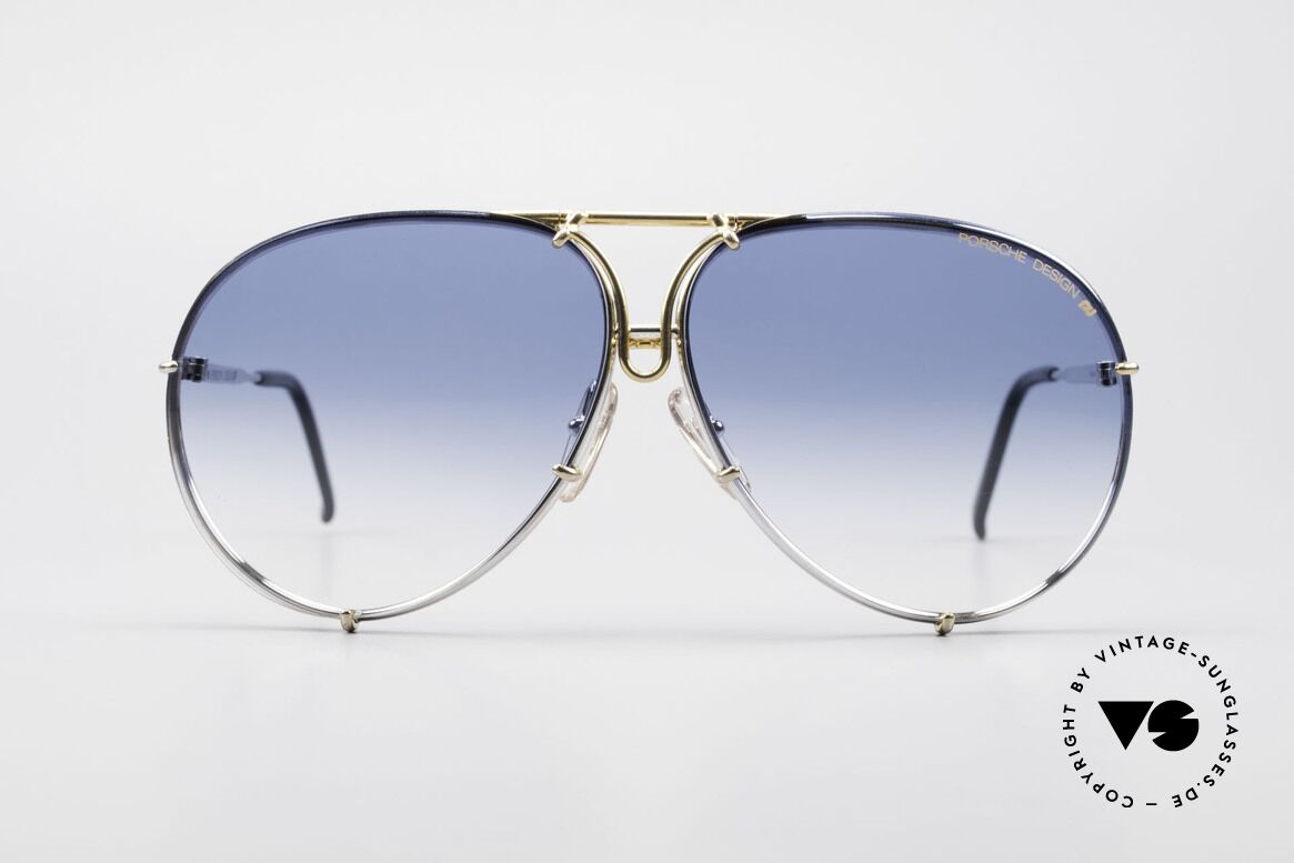 Porsche 5623 Unikat Brille 6Fach Verlauf, zudem mit Wechselgläsern in blau-Verlauf; RARITÄT, Passend für Herren und Damen
