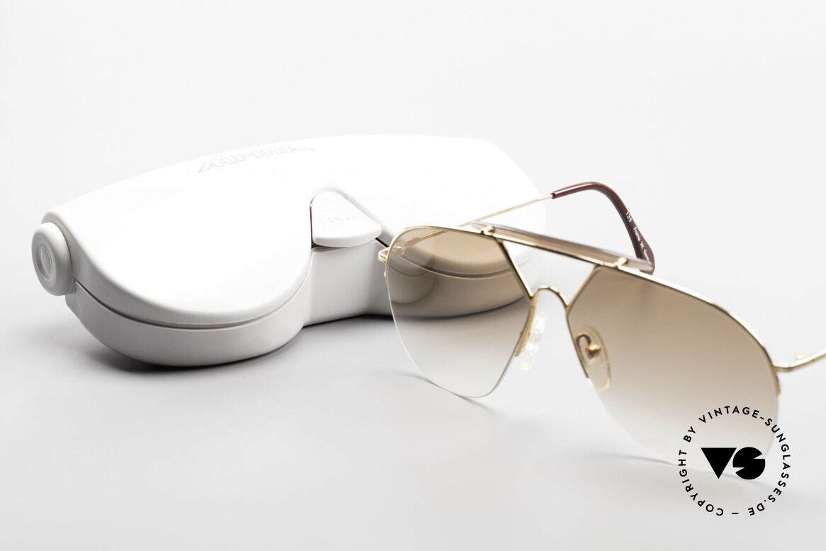 Alpina TR8 Halb Randlose Aviatorbrille, Größe: large, Passend für Herren