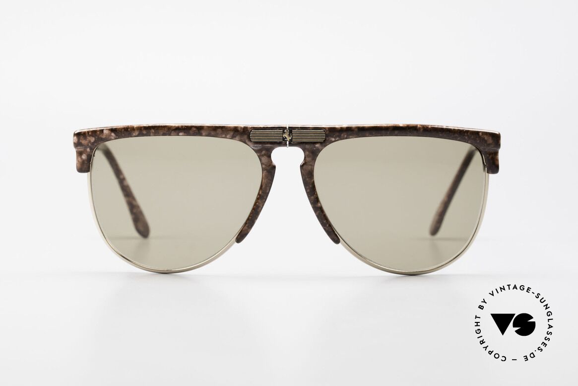 Ferrari F27/S Rare Faltsonnenbrille Karbon, luxuriöse Ferrari Falt-Sonnenbrille aus den 90ern, Passend für Herren