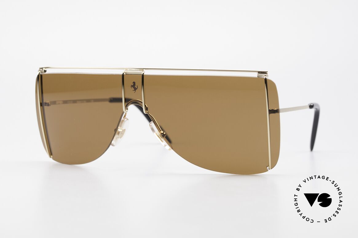 Ferrari F20/S Kylie Jenner Sonnenbrille, 90er Luxus Sport-Sonnenbrille von Ferrari, Passend für Herren und Damen