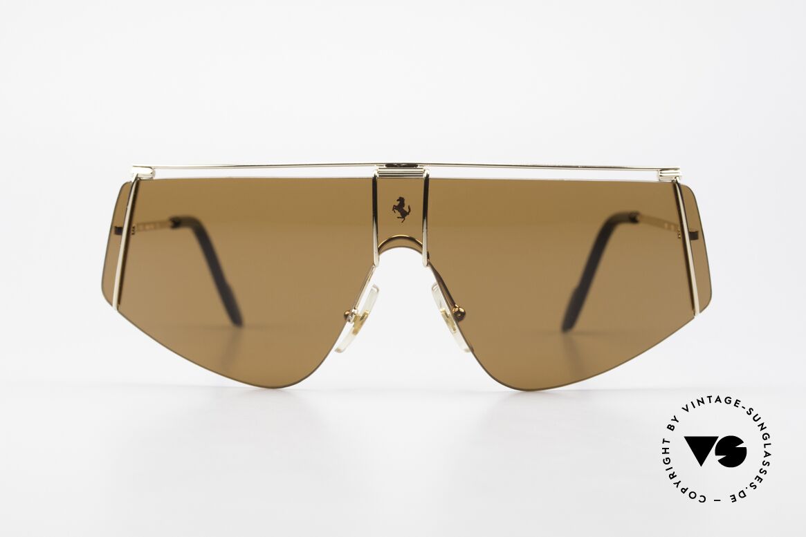 Ferrari F15/S Luxus Sport Sonnenbrille 90er, 90er Luxus Sport-Sonnenbrille von Ferrari, Passend für Herren und Damen
