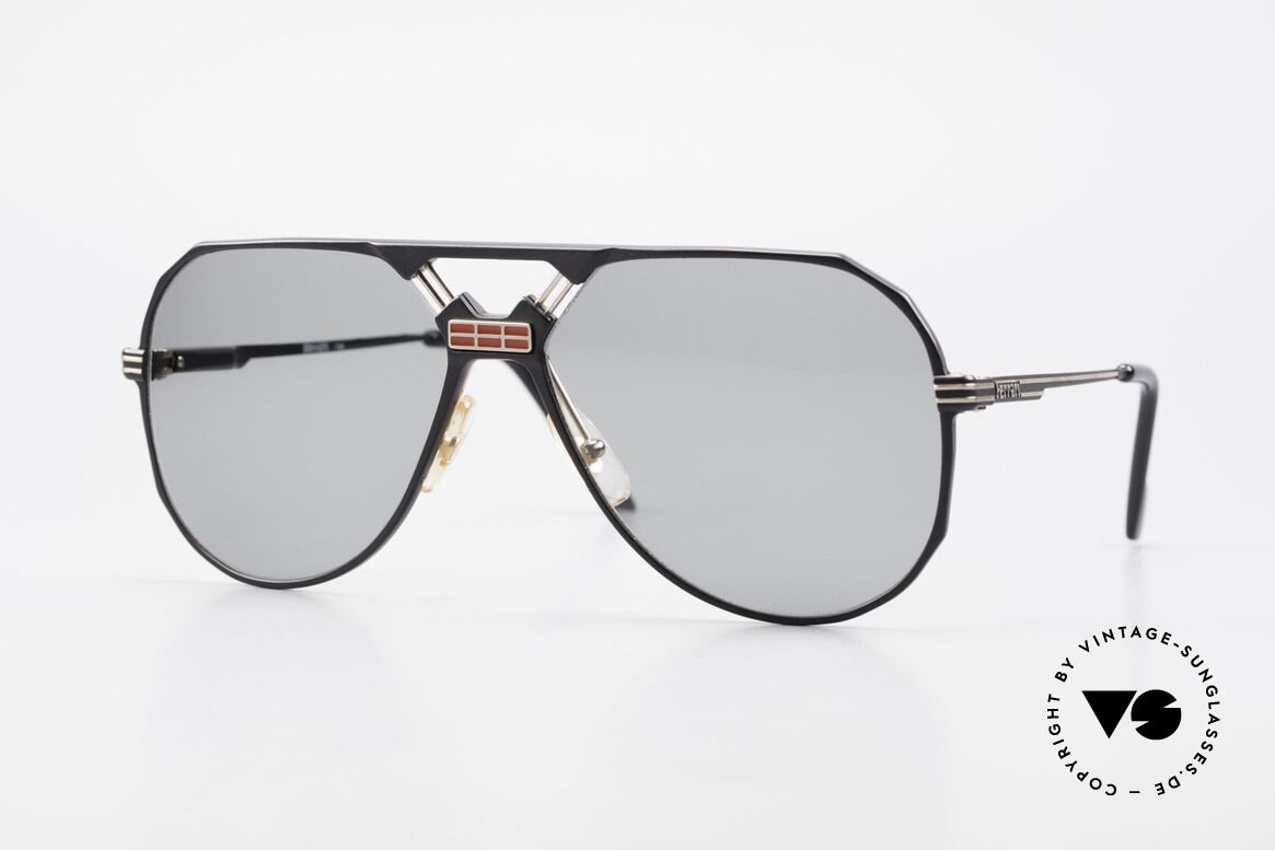 Ferrari F23/S Sport Aviator Sonnenbrille, sehr maskuline 90er Pilotensonnenbrille von Ferrari, Passend für Herren