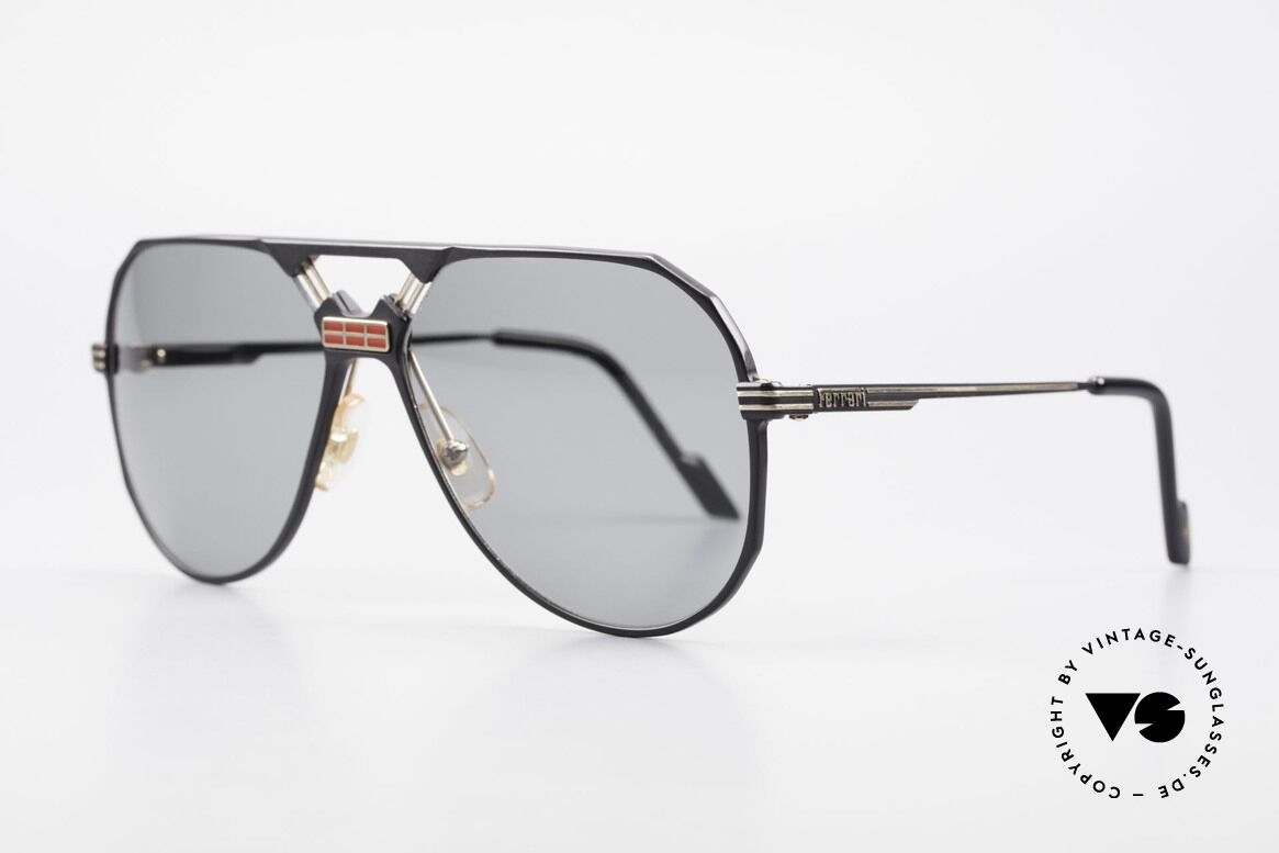 Ferrari F23/S Sport Aviator Sonnenbrille, sehr edles 'Aviator'-Design (Hybrid aus Sport & Chic), Passend für Herren