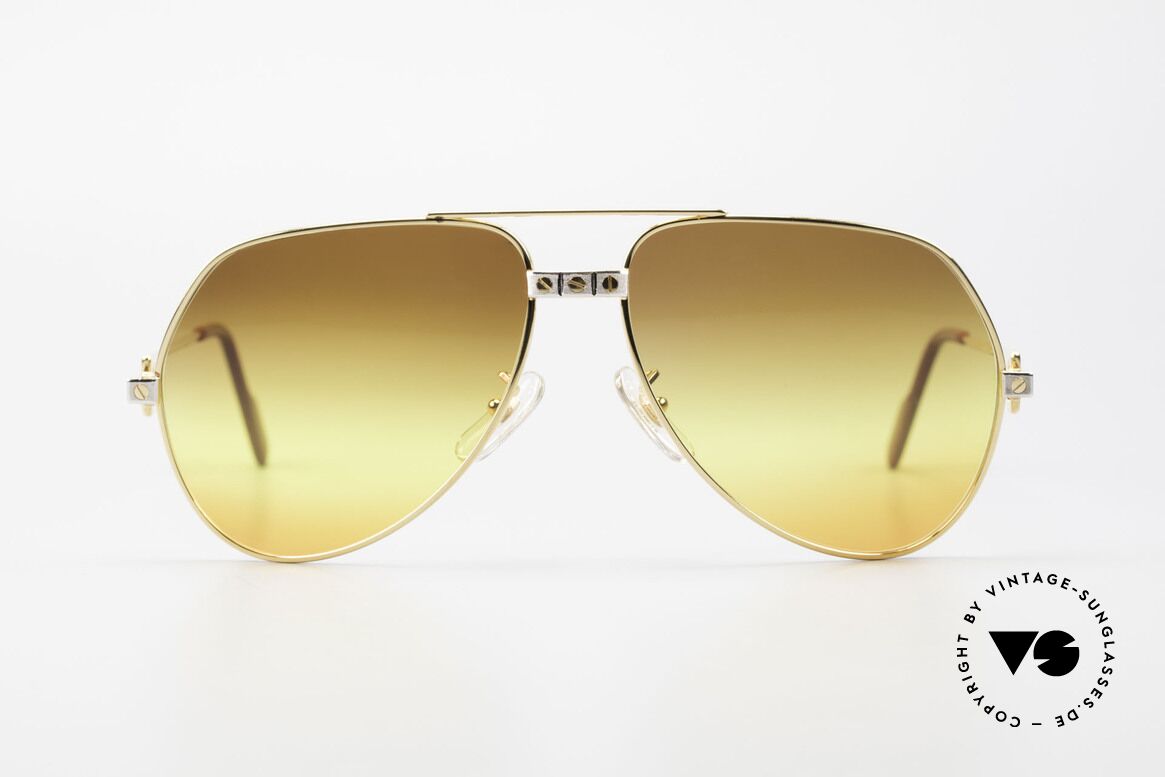 Cartier Vendome Santos - M Unikat Sammler Sonnenbrille, wurde 1983 veröffentlicht & dann bis 1997 produziert, Passend für Herren und Damen