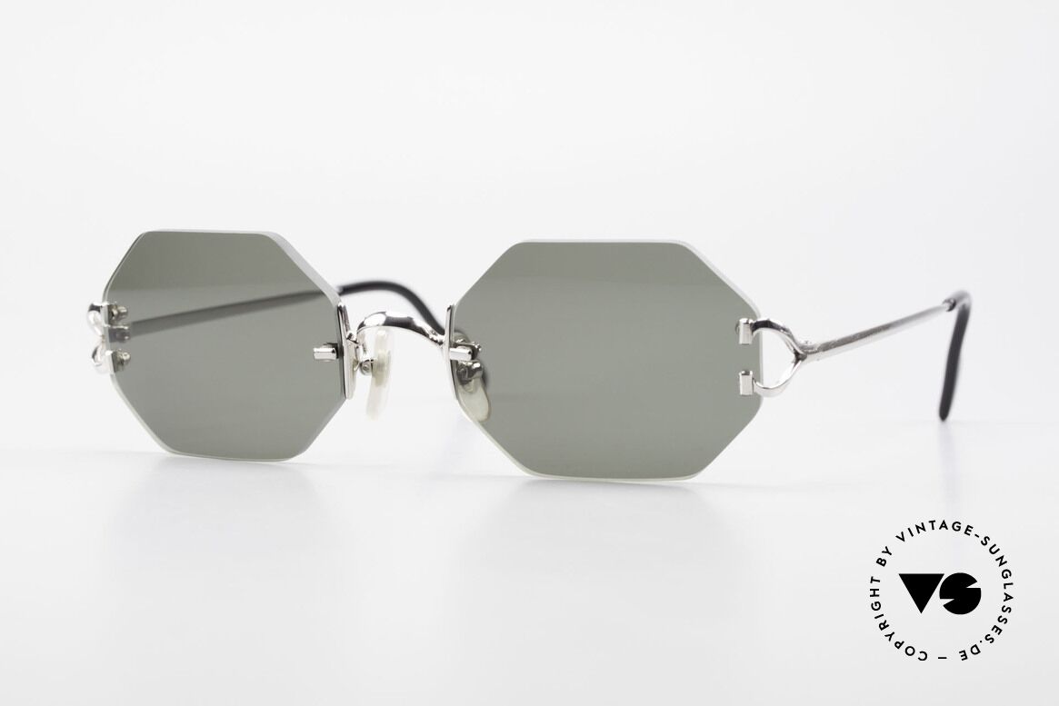 Cartier Rimless Octag - M Achteckige Luxus Sonnenbrille, achteckige CARTIER Luxus-Sonnenbrille von 1997, Passend für Herren und Damen
