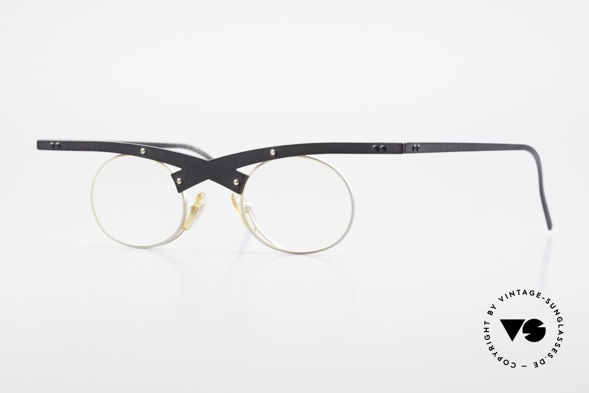 Theo Belgium Hio 11S Verrückte 90er Vintage Brille, verrückte vintage Brille von THEO Belgium der 90er, Passend für Herren und Damen