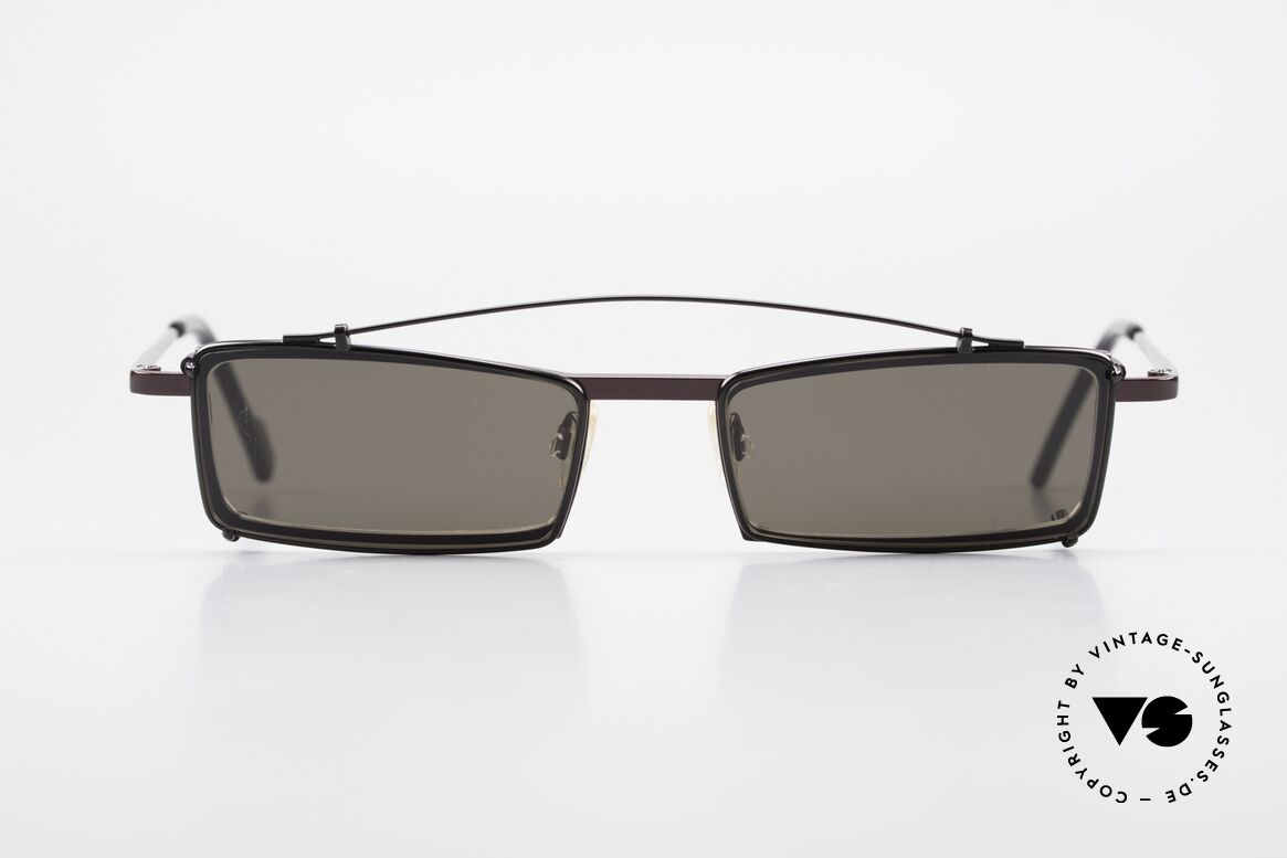 Theo Belgium XXM Clip On Designerbrille Eckig, Theo Belgium: die eigenwilligste Brillenmarke, weltweit, Passend für Herren und Damen