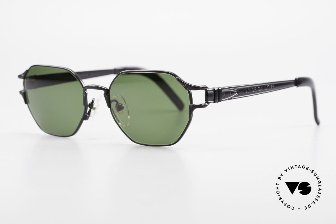 Jean Paul Gaultier 58-4173 Eckige Alte 90er Designerbrille, Top-Verarbeitung (made in Japan, um ca. 1995), Passend für Herren und Damen