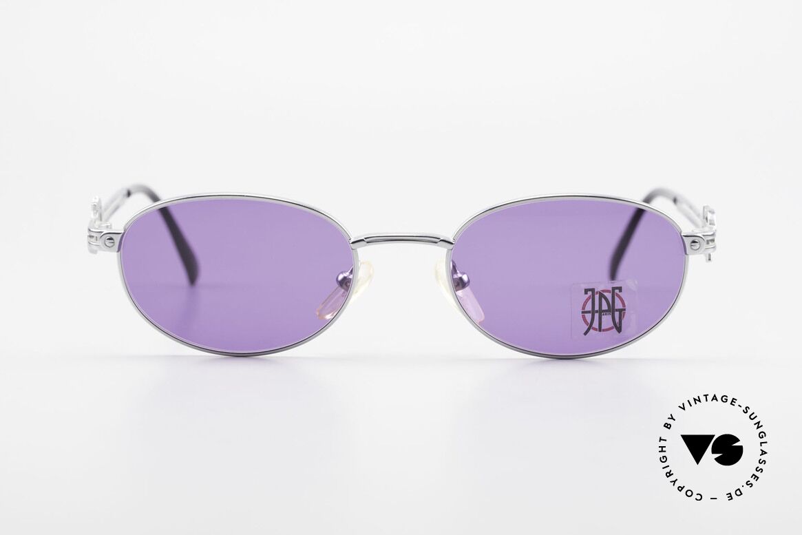 Jean Paul Gaultier 57-5101 Ovale JPG Vintage Sonnenbrille, hochwertige Sonnenbrille von Jean Paul Gaultier, Passend für Herren und Damen