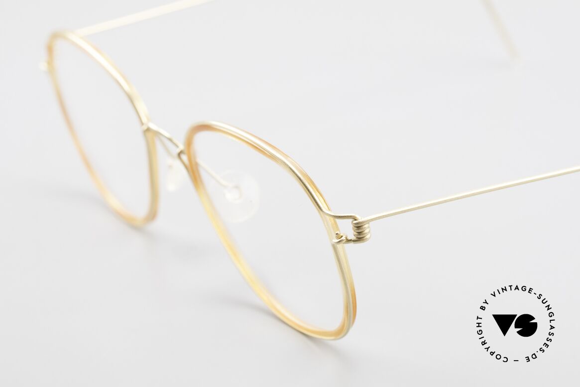 Lindberg Triton Air Titan Rim Titan Brille mit Azetat Inlay, ungetragenes Designerstück + orig. Lindberg Magnet-Etui, Passend für Herren