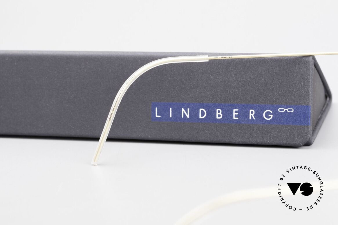 Lindberg Triton Air Titan Rim Titan Brille mit Azetat Inlay, Größe: medium, Passend für Herren