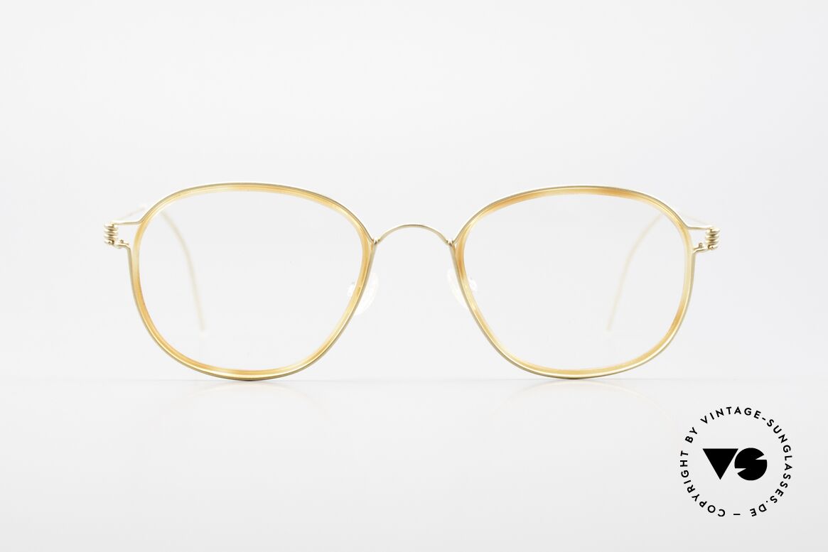 Lindberg Triton Air Titan Rim Titan Brille mit Azetat Inlay, LINDBERG Air Titanium Rim Brille in Größe 49-18, 145, Passend für Herren